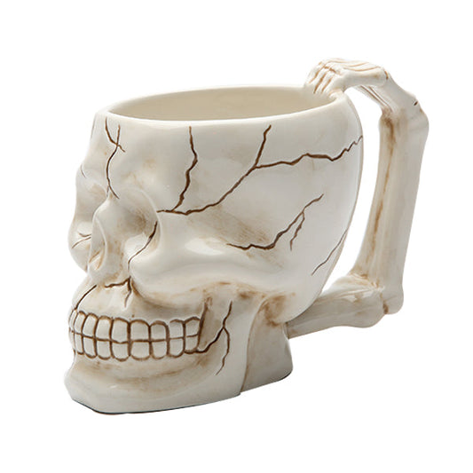 Embrace the Spooky Spirit with the Skull Mug: A Macabre Delight for Halloween Enthusiasts