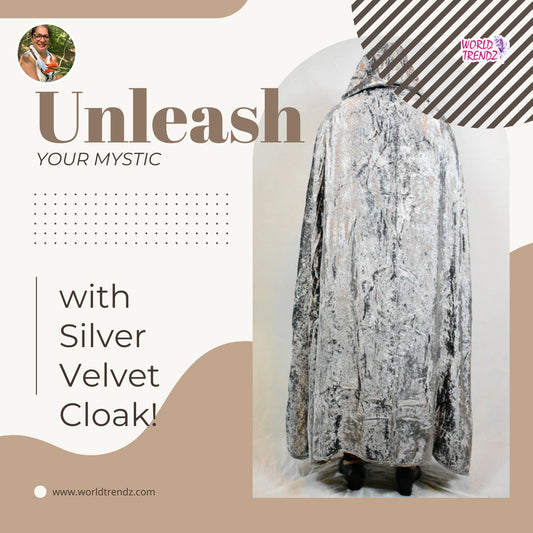 How to Rock a Silver Grey Magic Velvet Cloak Like a Fashion Pro