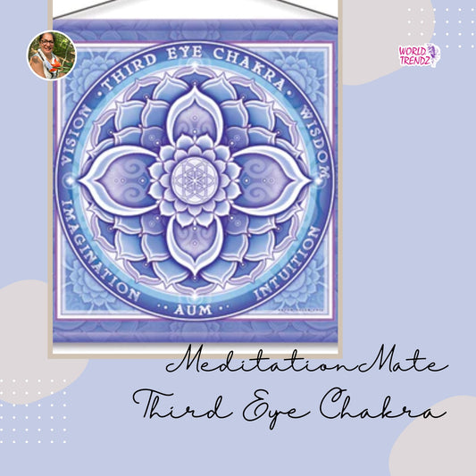 Unlock Your Inner Vision with Our 15" x 15" Third Eye Chakra Meditation Banners!