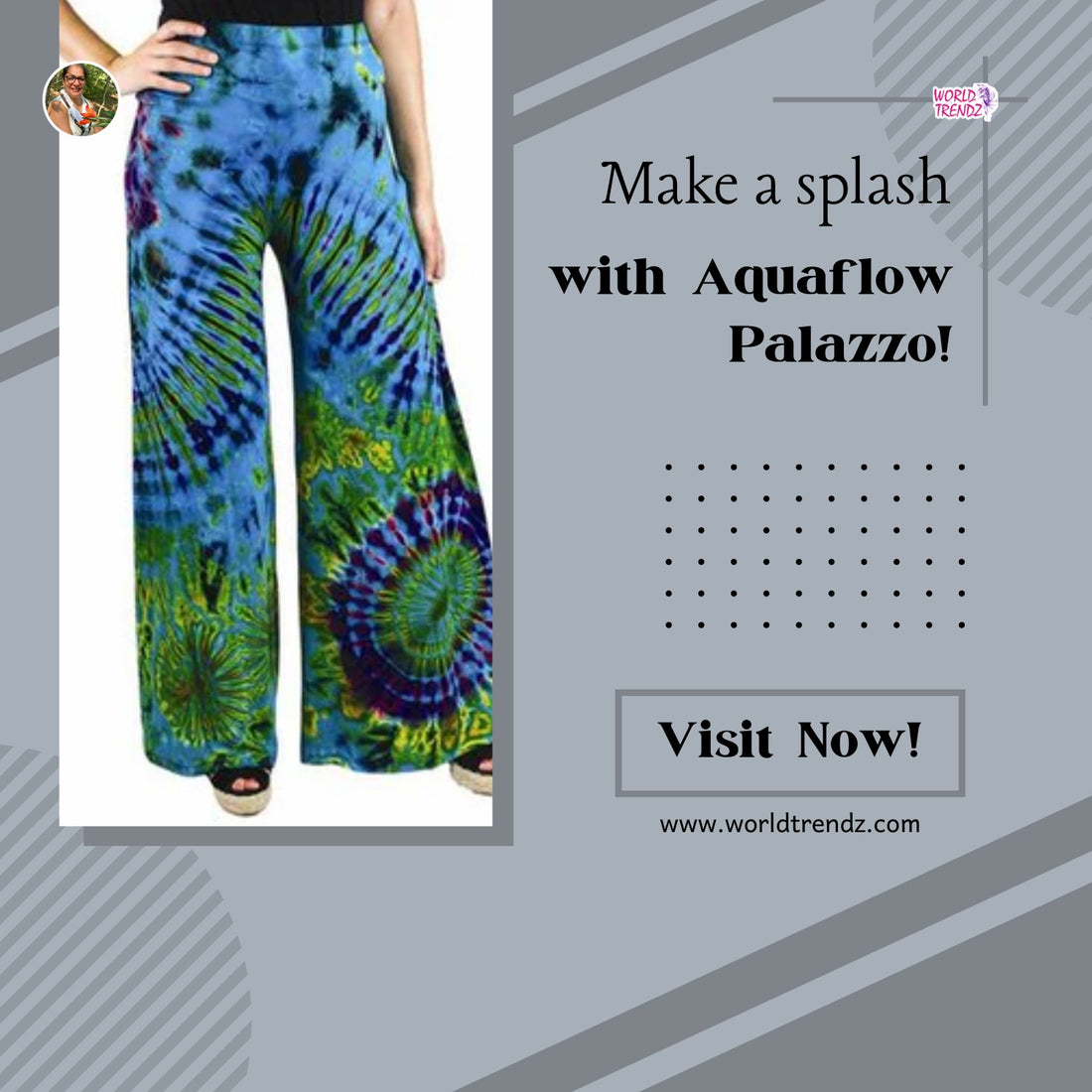 Get Ready to Make a Statement with Turquoise Pants Palazzo-Tie Dye - The Must-Have Trend for the Fashion-Forward!