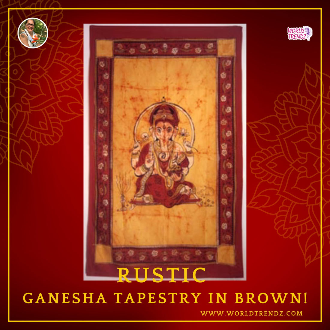 Unveiling the Mystical Charm of Brown Ganesha Traditional Tapestry Unveiling the Mystical Charm of Brown Ganesha Traditional Tapestry