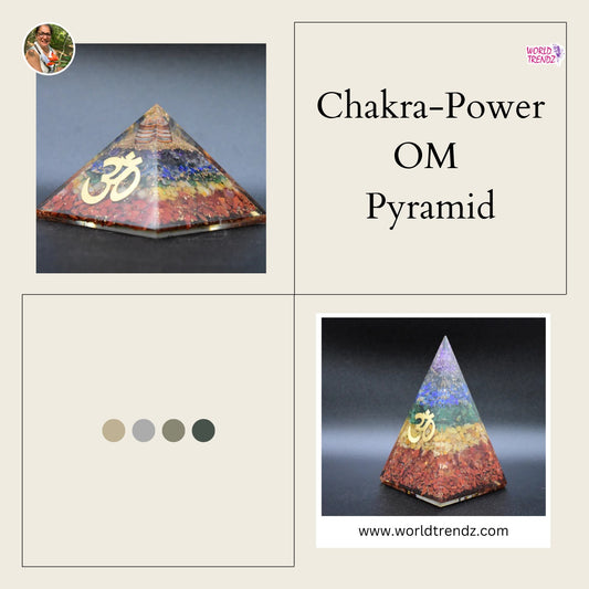 Unlock the Power of Your Chakras with Our Seven-Layered OM Orgone Pyramid!
