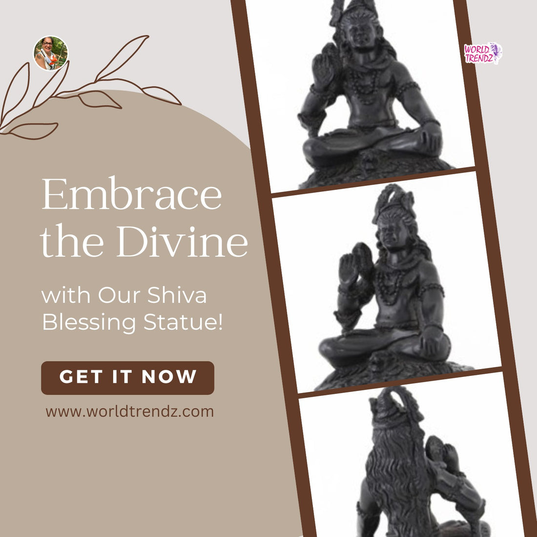Unveiling the Divine: Shiva's Blessing Statue - A Majestic Marvel of Spiritual Splendor