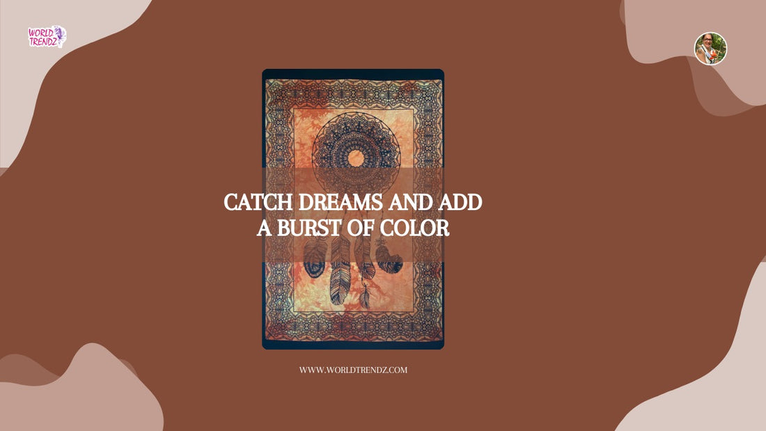 Orange Dreamcatcher Tapestry- Poster Size