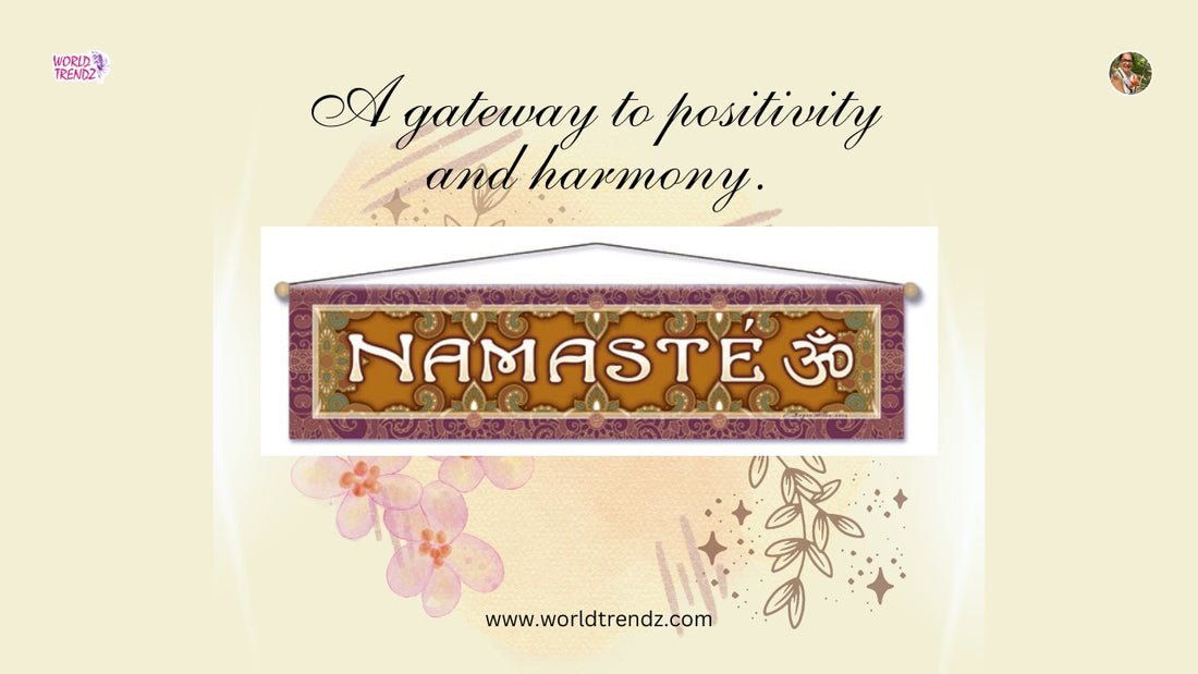 8" x 30" Entry Way Namaste OM Affirmation Banners