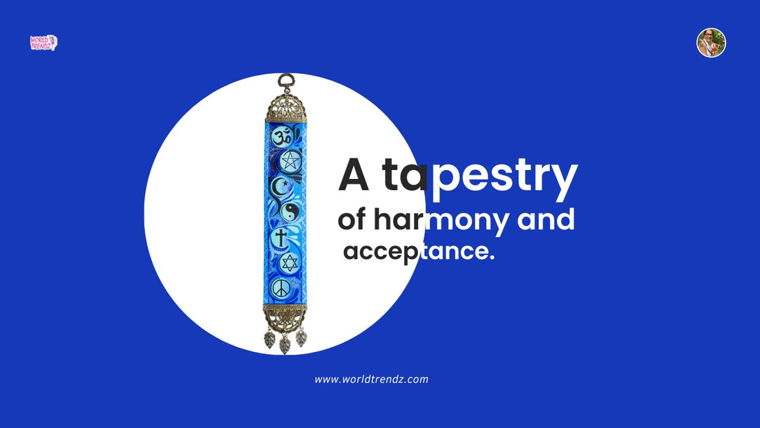 Multifaith Wall Hanging Narrow Woven Carpet