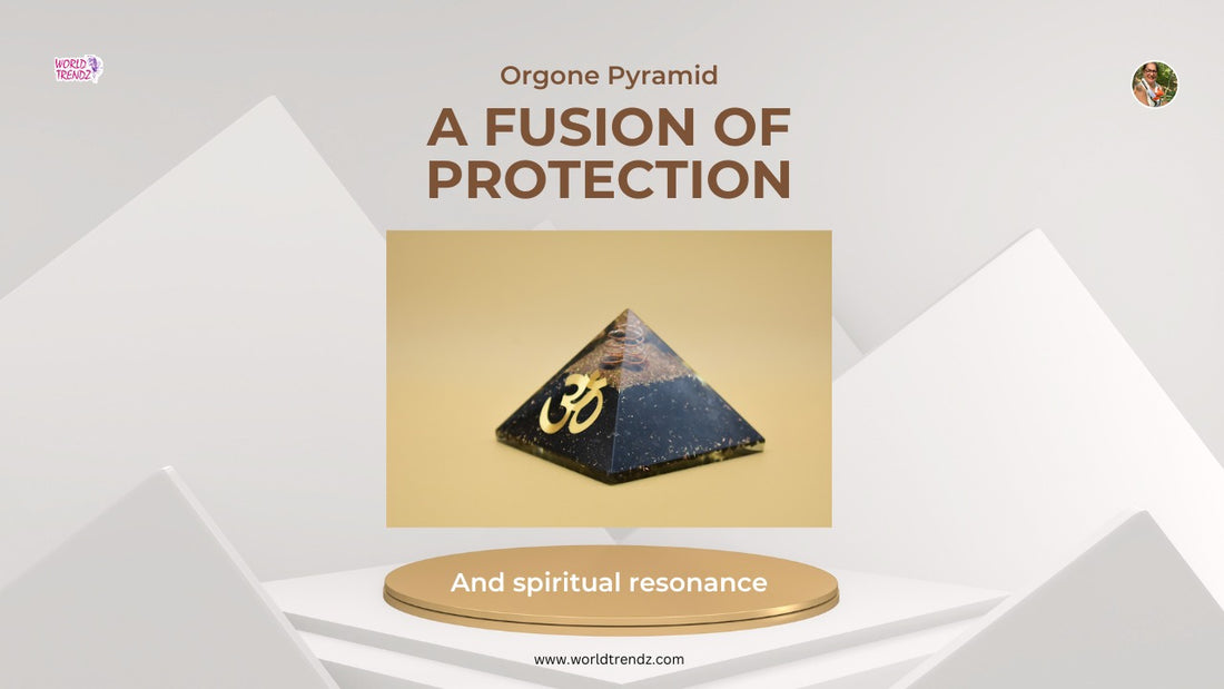 Black Tourmaline OM Orgone Pyramid 