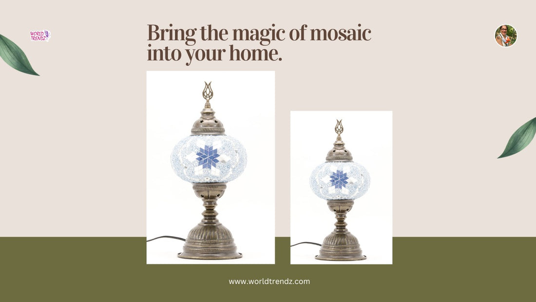 Blue Turkish Mosaic Table Lamp MB3