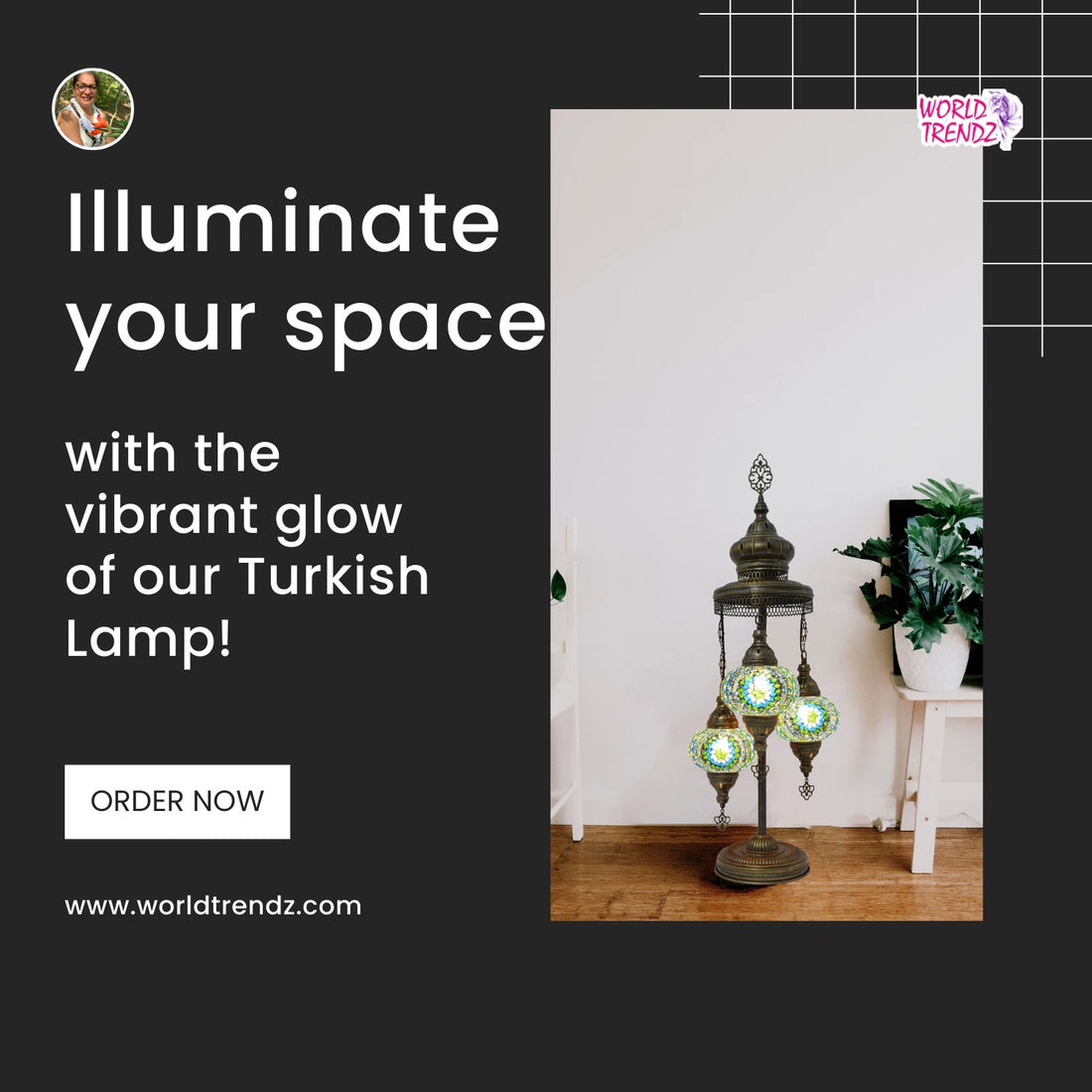 Illuminate Your Space with the Mesmerizing Charm of Turkish Lamp 3 Globes Table Lamp in Green