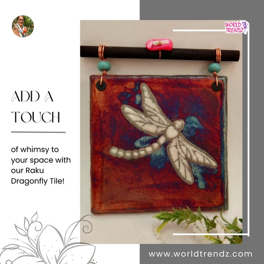 Raku DragonFly Tile: A Beautiful and Unique Way to Add Art to Your Home
