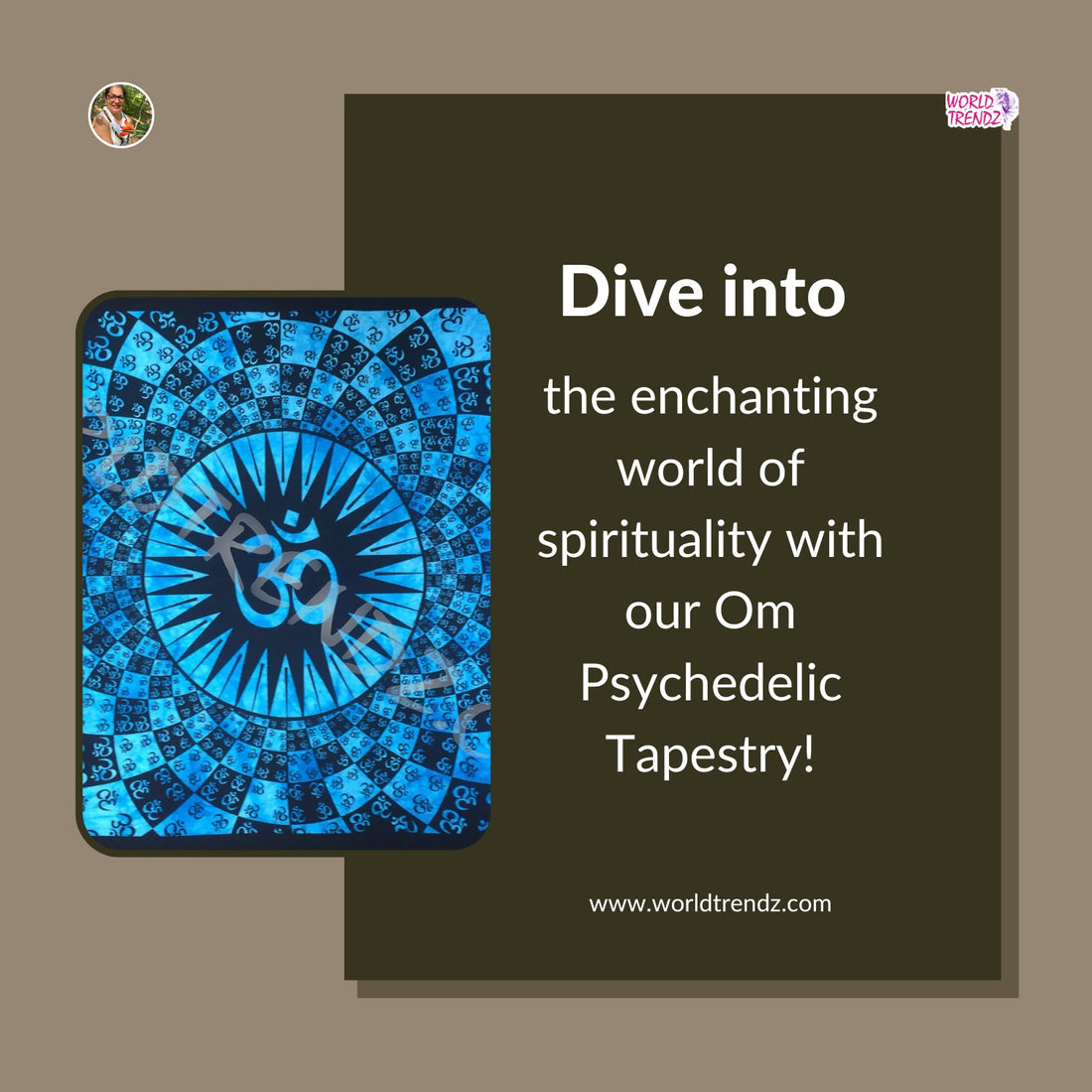 The Vibrant World of Psychedelic Tapestry: WorldTrendz Introduces Turquoise Delights