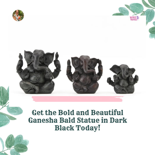 The Power of the Ganesha Bald Statue in Dark Black - How this Enigmatic Figure Can Transform Your Life and Spirituality
