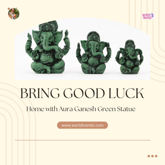 Get Your Aura Ganesh Green Statue Today and Invite Abundance and Harmony into Your Life