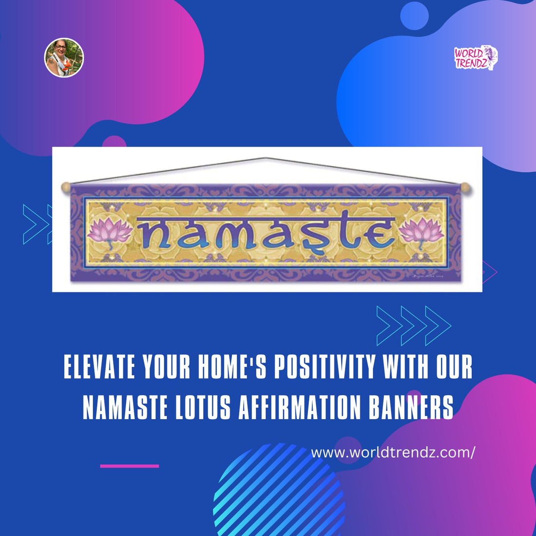 Transform Your Entryway with These Inspiring Namaste Lotus Affirmation Banners