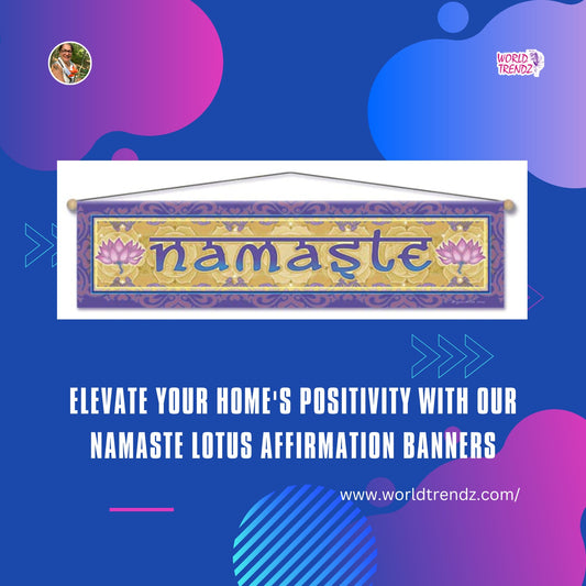 Transform Your Entryway with These Inspiring Namaste Lotus Affirmation Banners