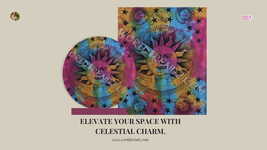 Sun Moon Stars Tapestry (Multicolor Mix)