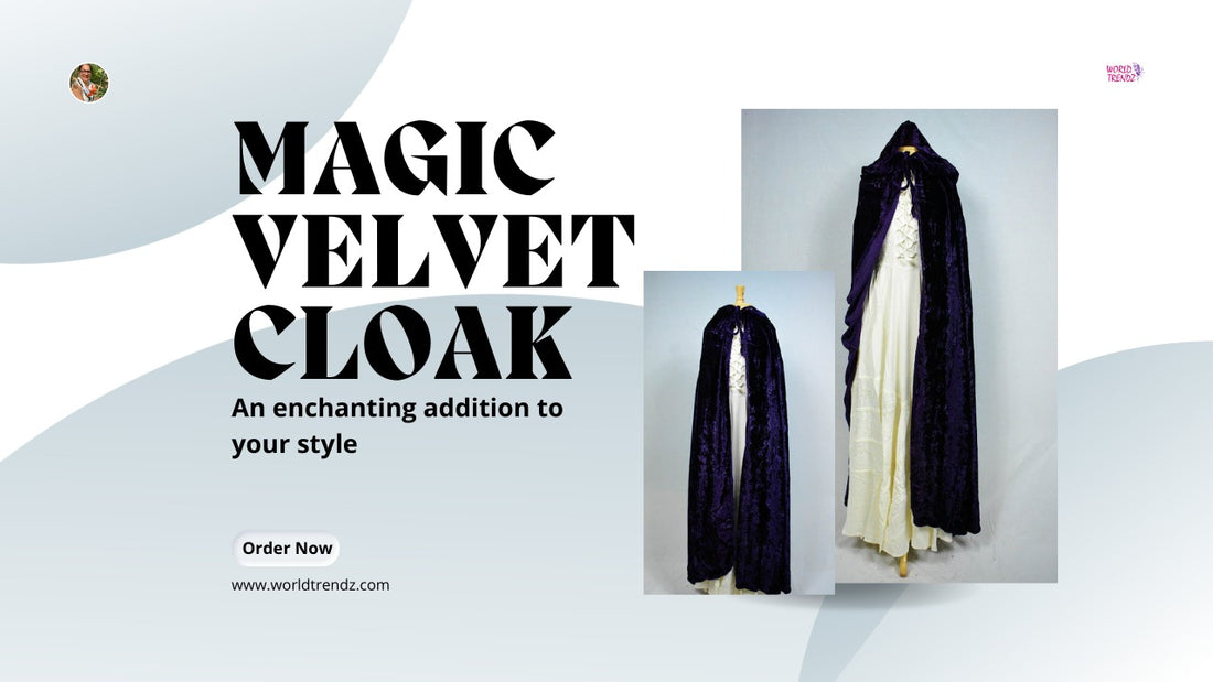 Purple Color Magic Velvet Cloak