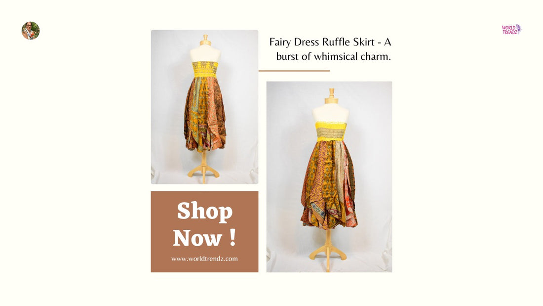 Yellow Fairy Dress Ruffle Skirt