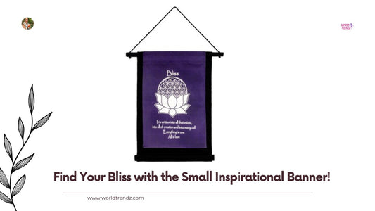 Embrace the Bliss Small Inspirational Banner