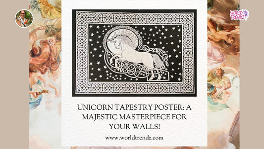 The Enchanting Elegance of the White Unicorn Tapestry: Poster Size Magic