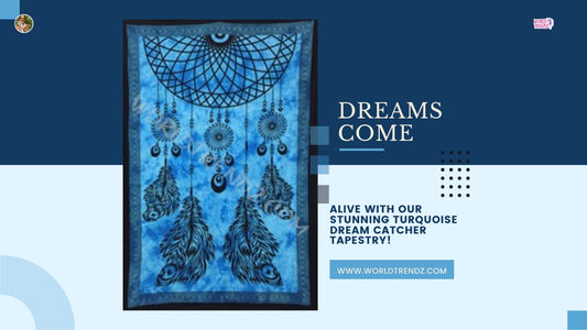 Unveiling the Mystique of Dream Catcher Tapestry Turquoise: Weaving Dreams into Reality