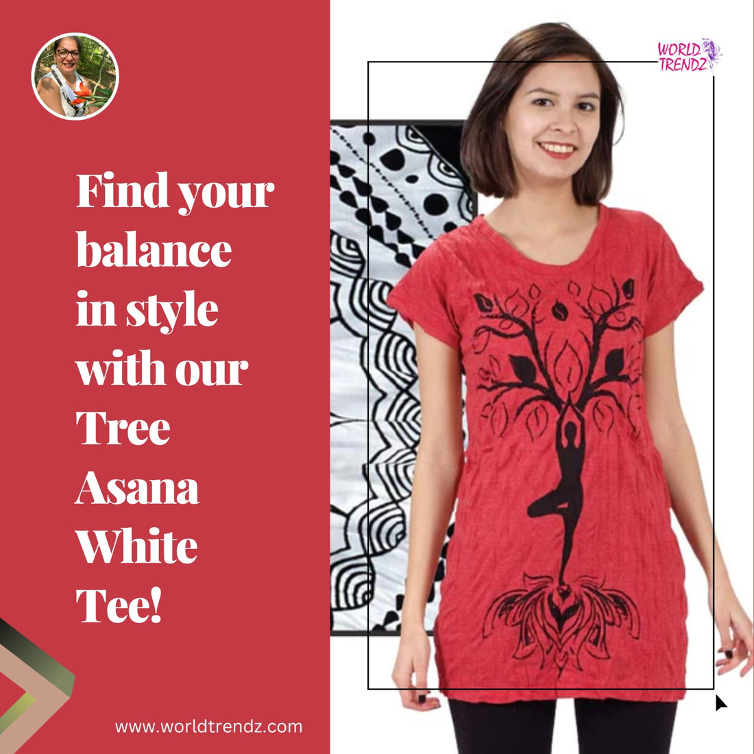 5 Reasons Why the White Color Black Tree Yoga Pose Ladies T-Shirt is a Must-Have for Yogis Everywhere!