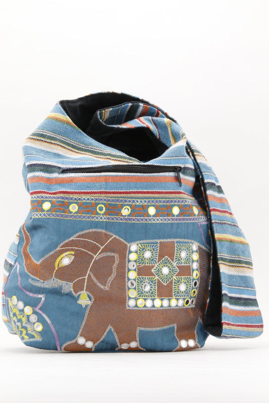 BOHEMIAN BAG ELEPHANT MOTIF