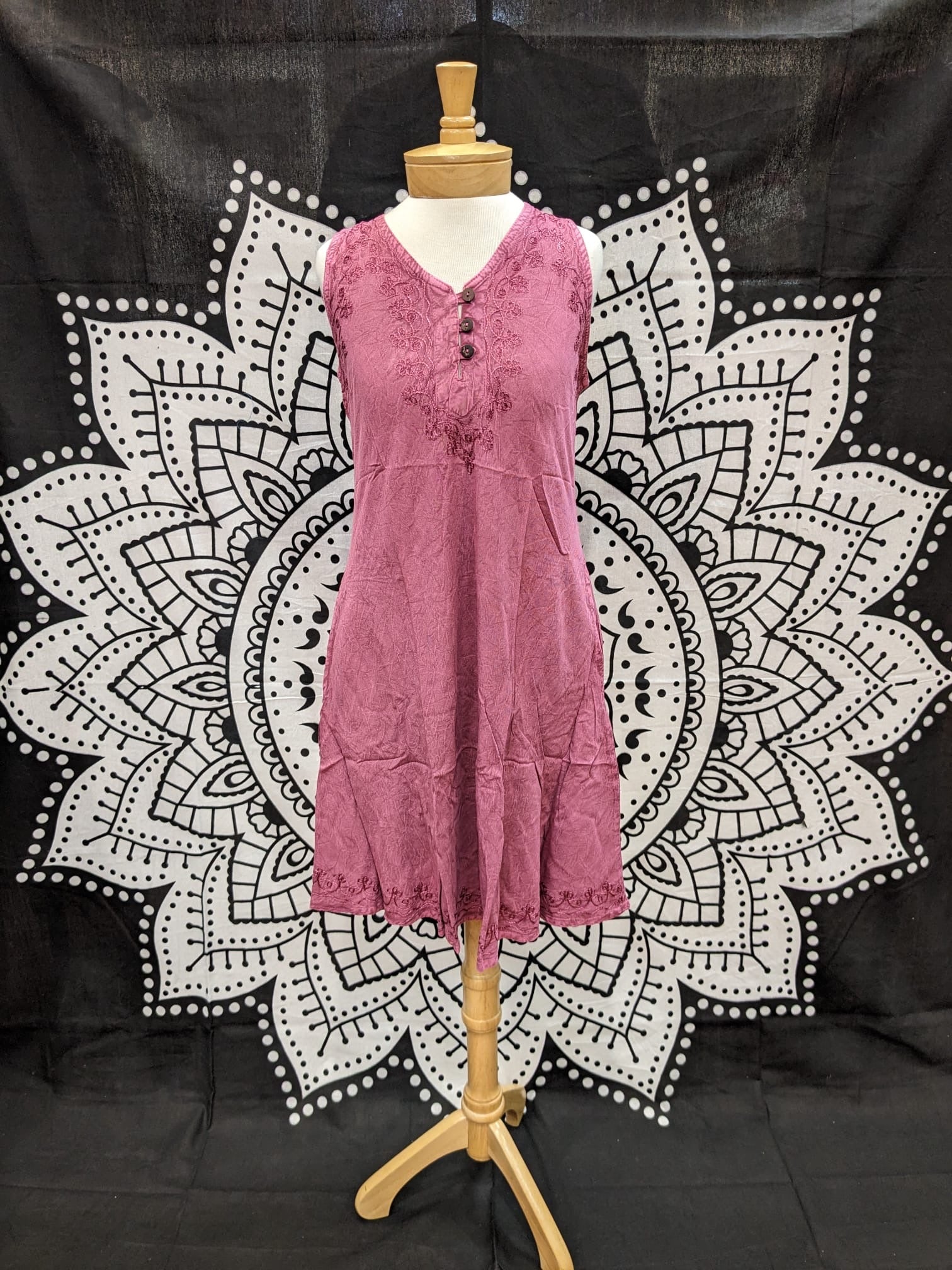 Pocket Dress Dusky Pink