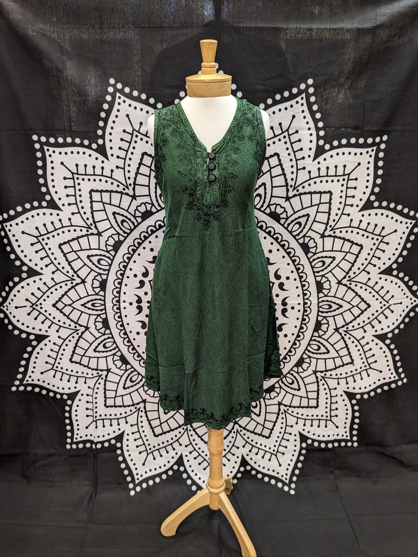 Pocket Dress Hunter Green