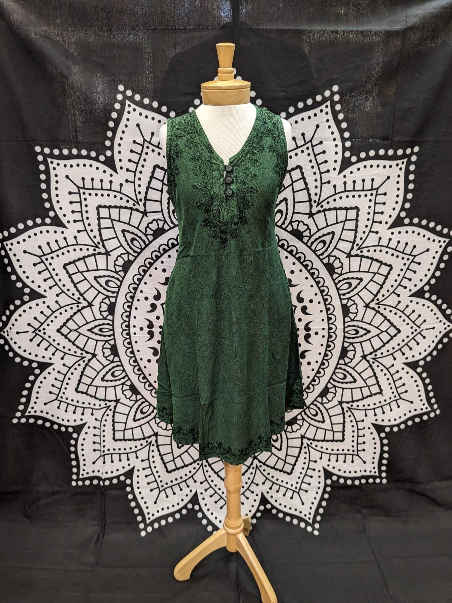 Pocket Dress Hunter Green