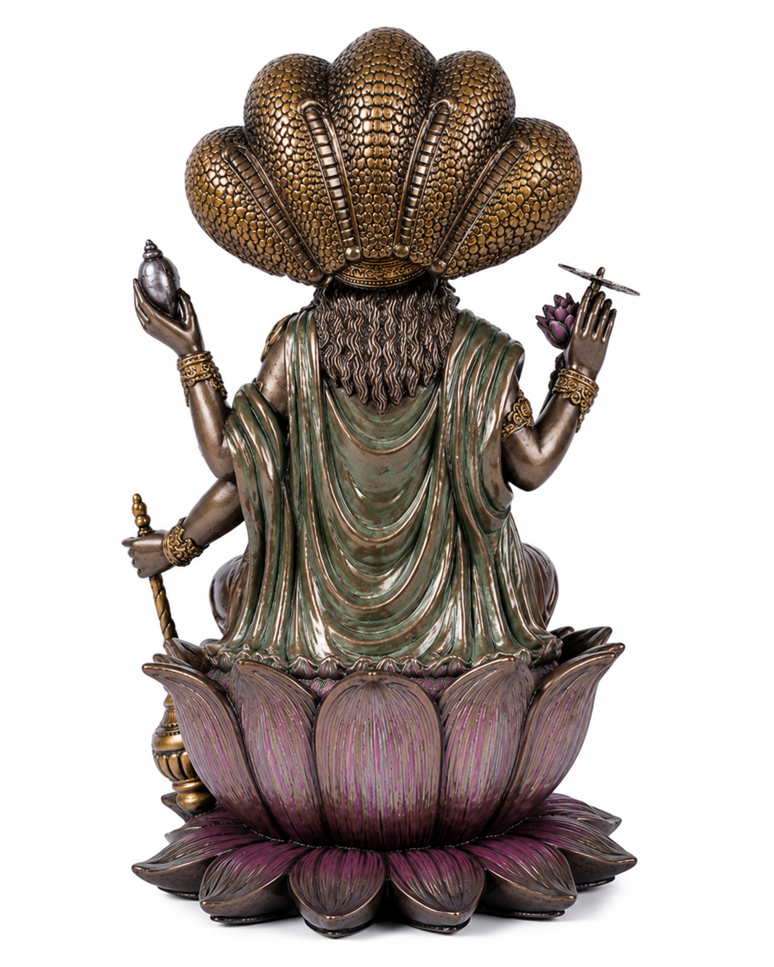 Lord Vishnu on Sheshnag Rear View
