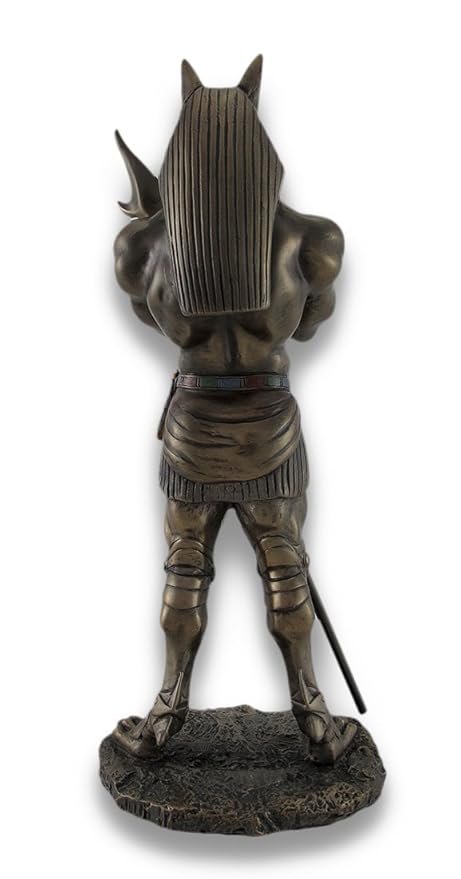 Anubis Egyptian Jackal God Statue – Hand-Painted Cold Cast Resin, Ancient Egyptian Embalming God Sculpture 4