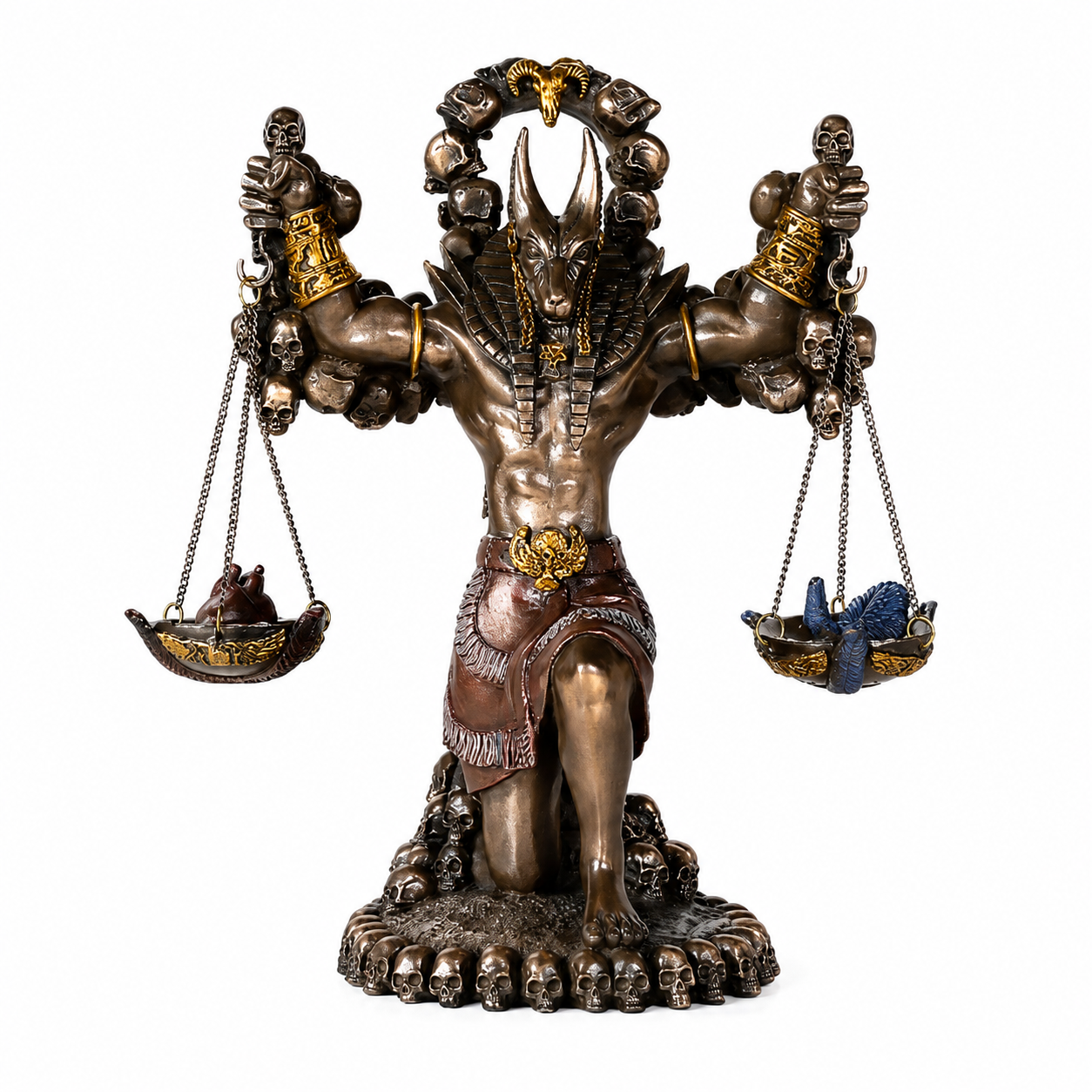Anubis Guardian of the Scales on a white background
