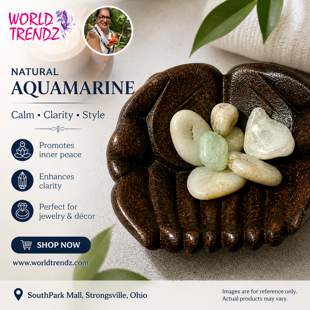 Natural Aqumarine Advertisement Poster