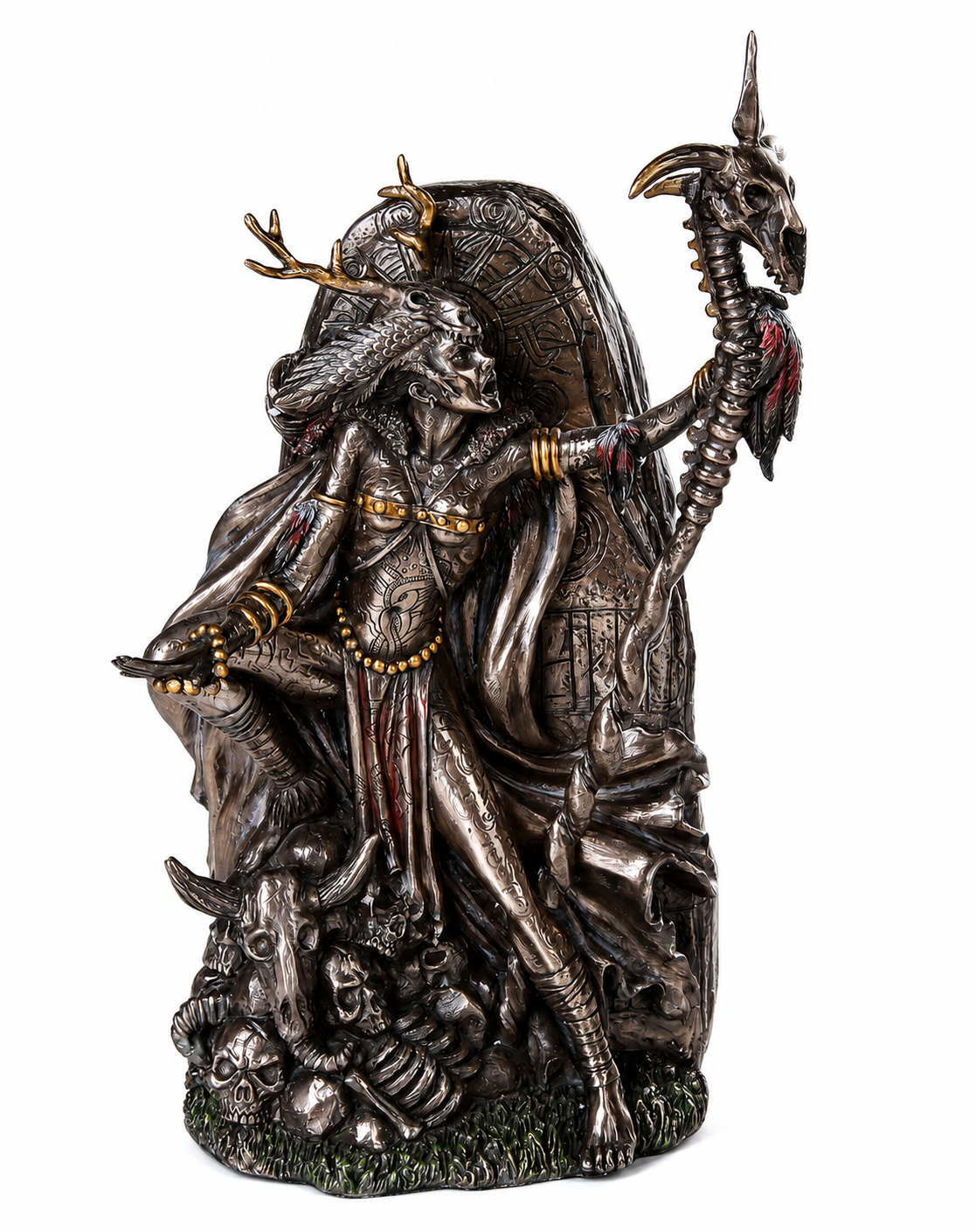 Arthurian Morgan Le Fay on a white background