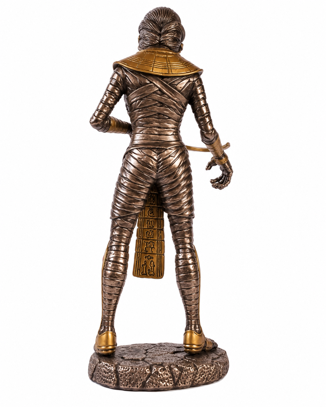 Egyptian Mummy with a sword on a white background
