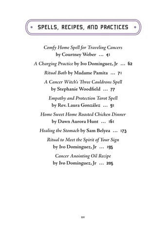 Cancer Sun Sign Series Book Spell, Recipes, and Practices