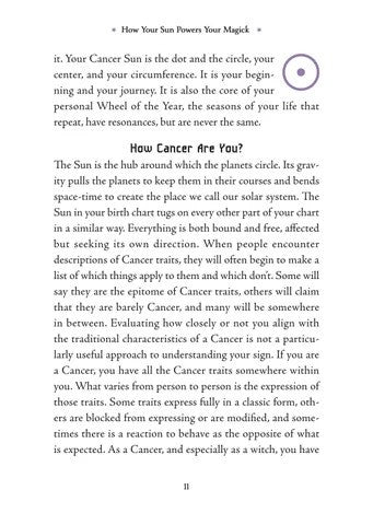 Cancer Sun Sign Series Book pg. 11