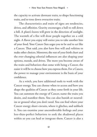 Cancer Sun Sign Series Book pg. 12