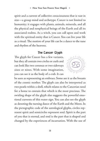 Cancer Sun Sign Series Book pg. 13