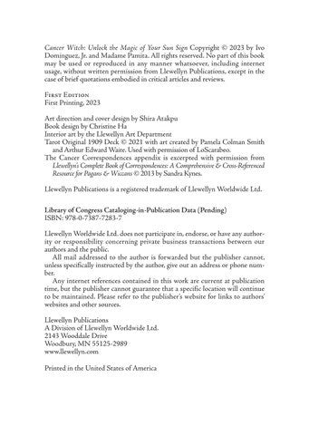 Cancer Sun Sign Series Book Print Details