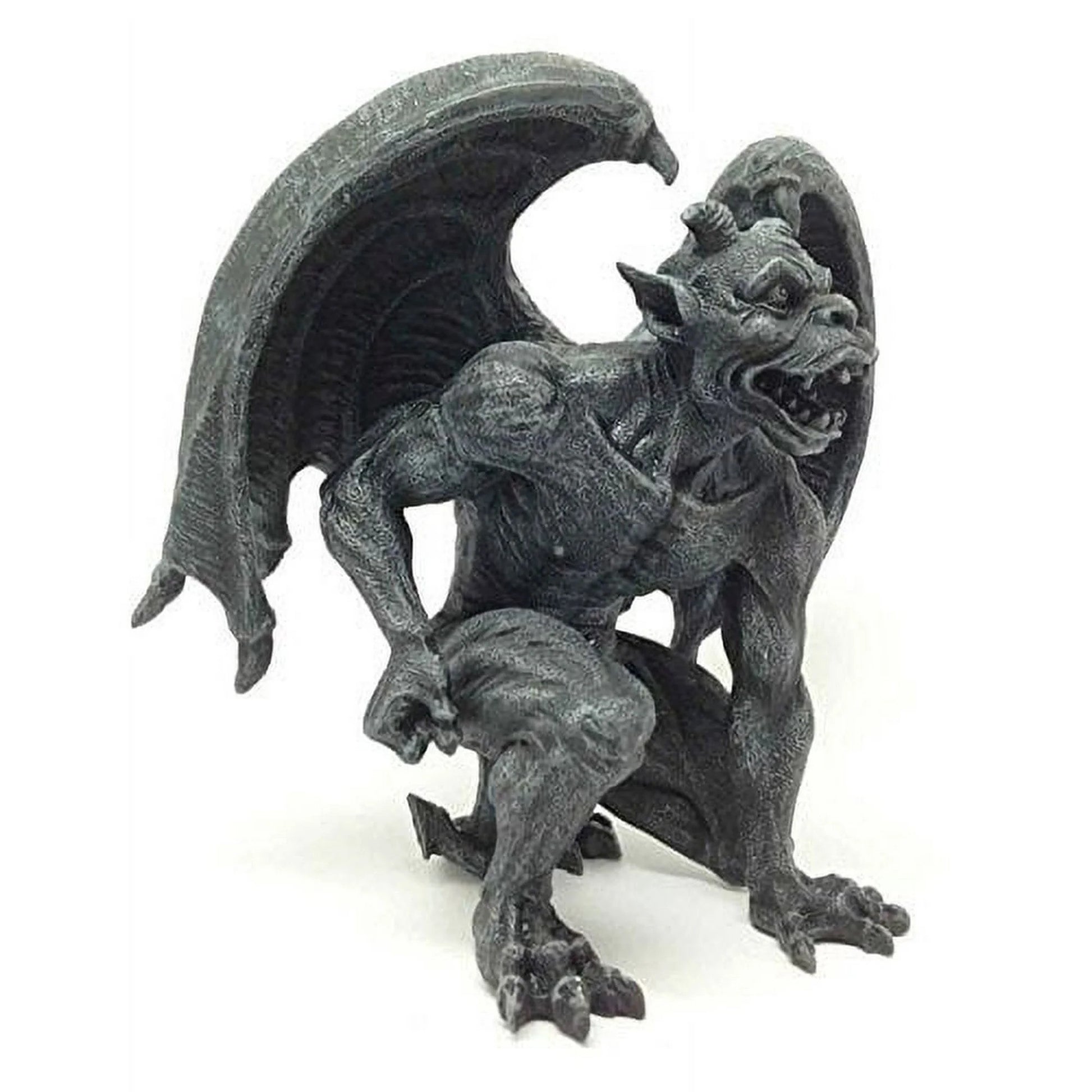 Dark Winged Gargoyle Statue – Fierce Protector in Charcoal Finish 1