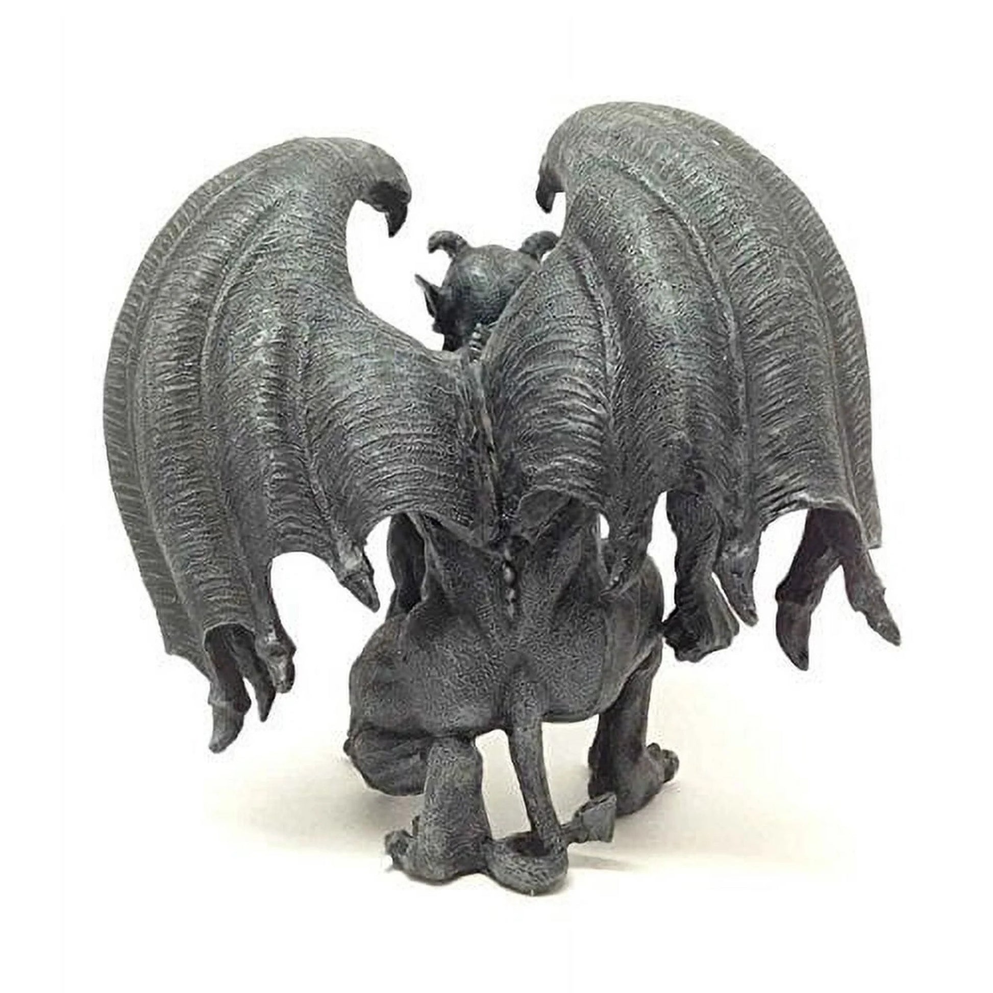 Dark Winged Gargoyle Statue – Fierce Protector in Charcoal Finish 2