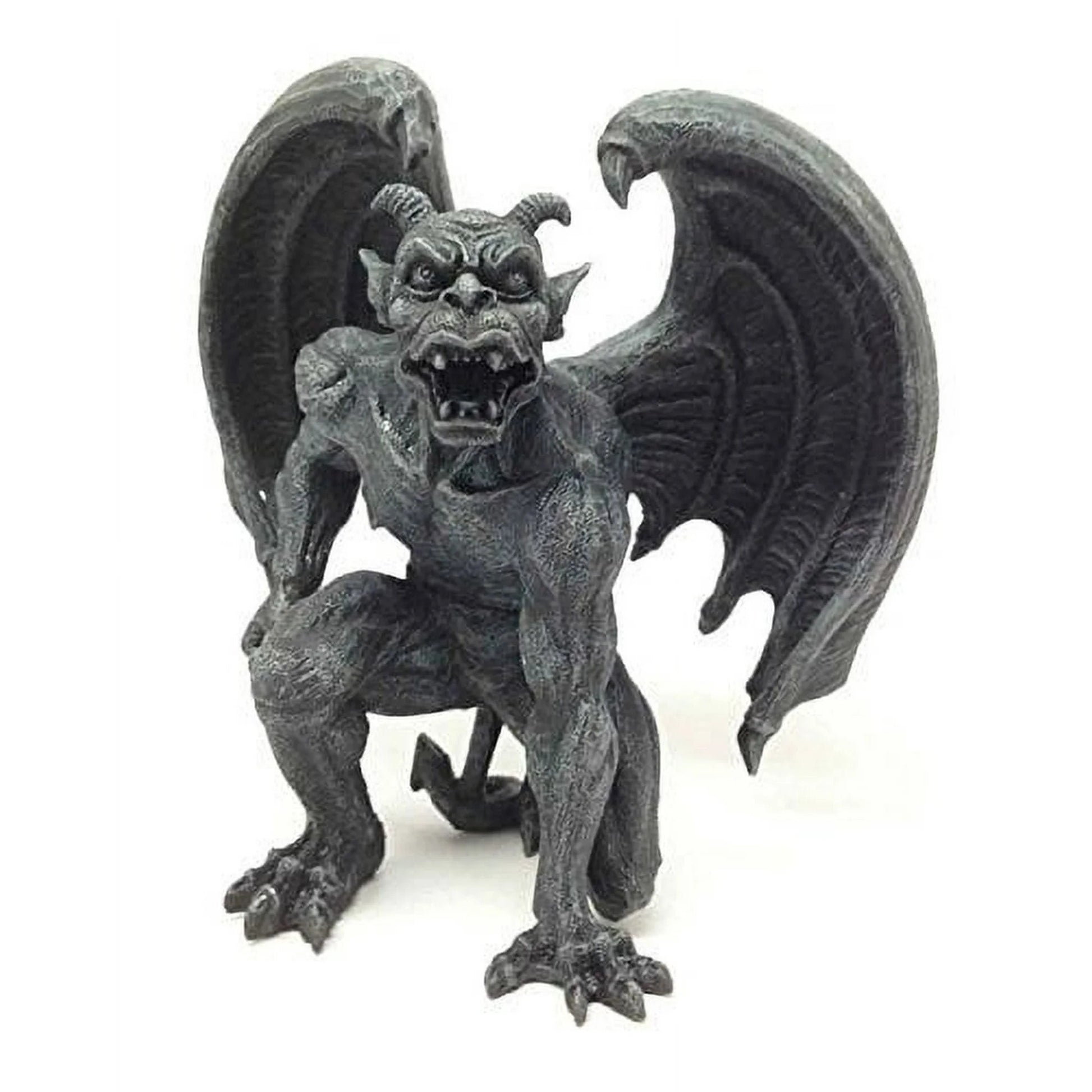 Dark Winged Gargoyle Statue – Fierce Protector in Charcoal Finish 3