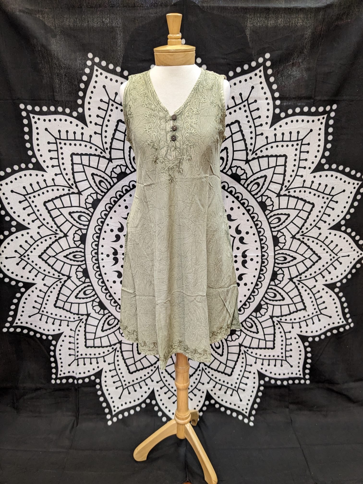 Pocket Dress Sage Green