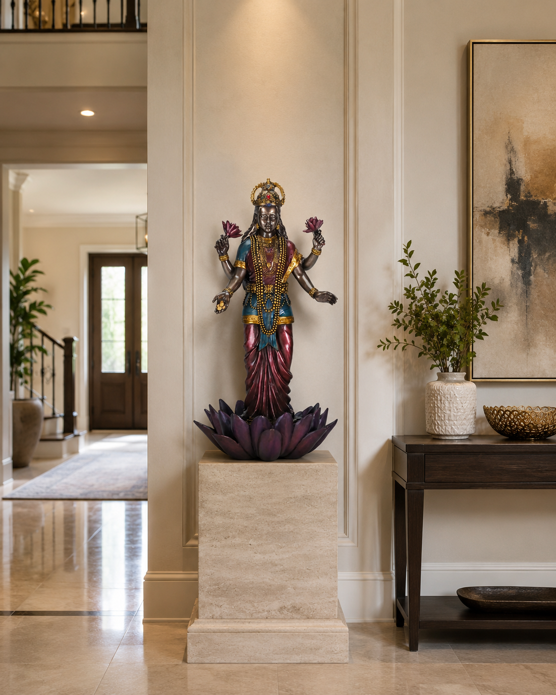 Standing Lakshmi at Foyer
