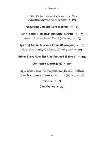 Gemini Sun Sign Series Book Contents 2