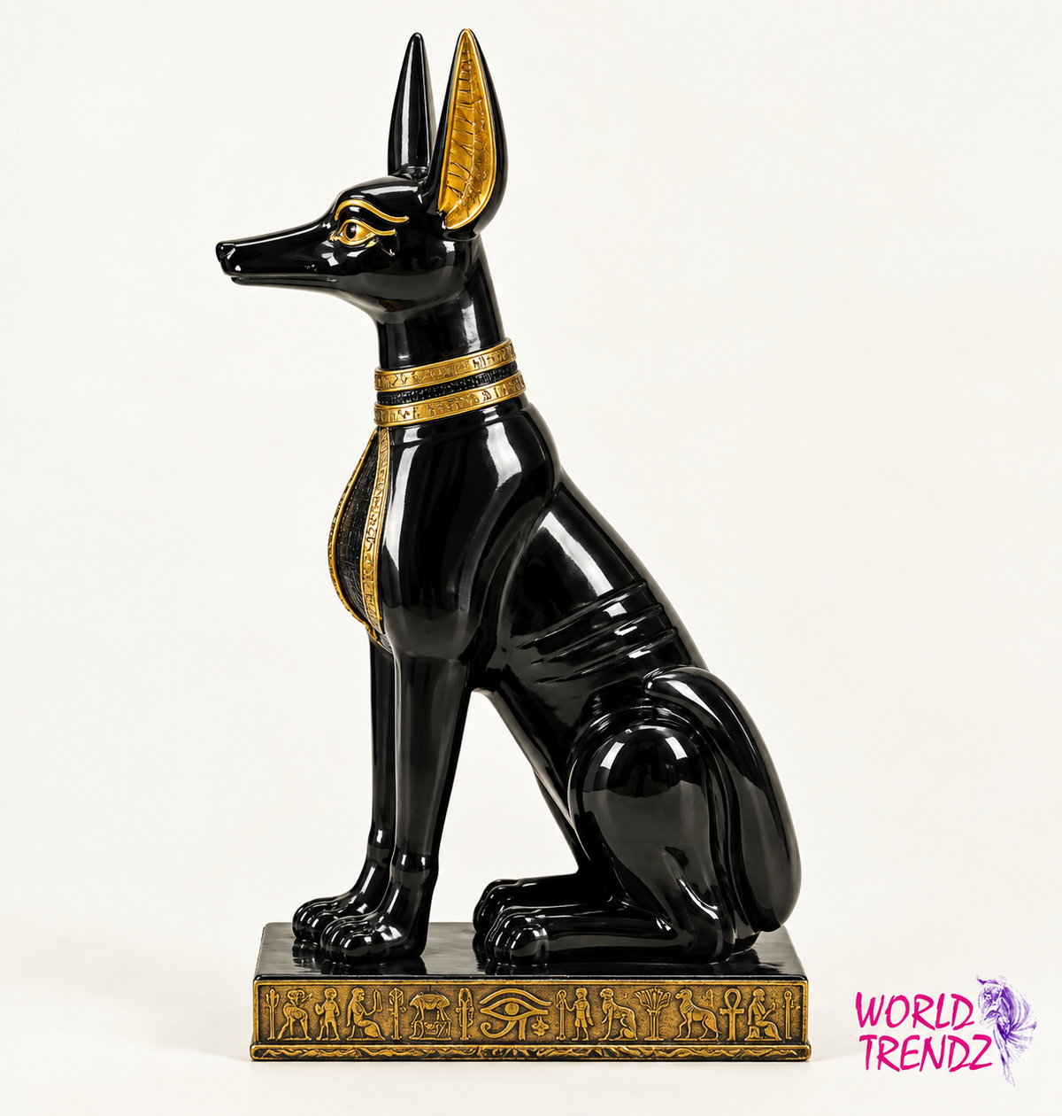 Sitting Dog Anubis Left View