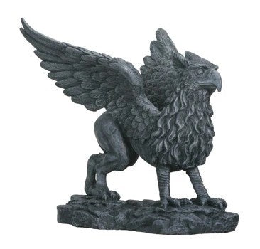 Hand-Painted Standing Griffon Statue - Gothic and Fantasy Décor