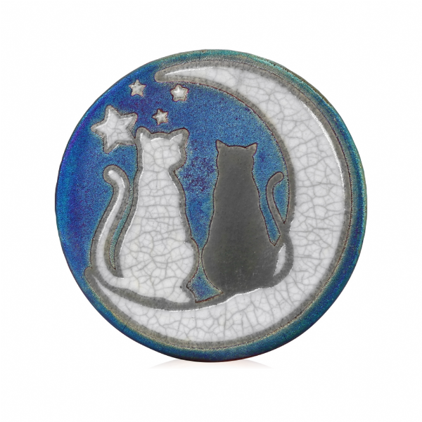 Cats and Moons Coaster